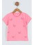 Kız Çocuk Tshirt Kelebek Baskılı Bisiklet Yaka D31 1