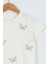 Kız Çocuk Tshirt Kelebek Baskılı Bisiklet Yaka D31 2