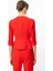 Kruvaze Yaka Kolları Tül Ceket Mercan 04202 3