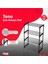 4 Katlı Metal Raf, Organizer ve Kitaplık, Çok Amaçlı, Gri Renk 1