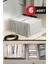 Gri Akordiyon Organizer Large 24x37x18 cm, 6'lı set, Kumaş, Şık ve kullanışlı düzenleyici 1