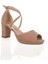Kadın Moda Şık Pudra Süet Topuklu Klasik Ayakkabı Topuklu Düğün Nişan Gece Abiye Ayakkabı 2