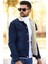 Erkek Içi Kürklü Slim Fit Kot Ceket 1