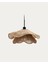 Modern tasarımlı doğal jüt tavan lambası gölgesi - Kahverengi, 27 cm boyutunda, alüminyum malzemeden üretilmiştir. 1