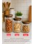Akasya Kapaklı Cam Kavanoz Seti (500 ml - 700 ml - 1000 Ml) 1
