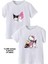 2li Kaliteli Pamuk Penye Kız Çocuk Baskılı Tshirt Tişört 5 6 7 8 9 10 11 12 13 14 Yaş Lilo Kuromi Hello 1
