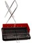 Lüx Seyyar Ayaklı 40 cm Mangal Katlanır Mangal Portatif Ayaklı Mangal ( Yelpaze Hediyeli) 40 cm 3
