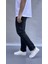 Yıkamalı Siyah Regular Fit Jean 2