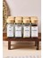 Bamboo 120 ml 12'li Bambu Kapaklı Etiketli Cam Kare Formlu Baharatlık Seti 3