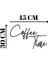 Siyah Ahşap Coffee Time Kahve Zamanı Duvar Süsü Yazısı Mutfak Cafe Için Duvar Dekoru 45 x 30 cm Tablo 3