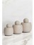 3'lü Beton Kavanoz Seti, Tuzluk, Biberlik, Şekerlik, Çay ve Kahve Kavanozu, Bej 5