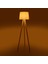 Lighting Ahşap Ayak Tripod Lambader - Natürel / Beyaz 3