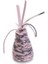 Kedi Oyuncağı, Koni, Yün ve Kurdela, Pembe ve Gri, 7x4x3cm 1