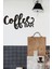 Siyah Ahşap Coffee Bar Duvar Dekoru - Mutfak Konsepti Cafe Kahve Köşesi Için 35 x 20 cm Mdf Tablo 1