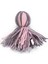 Kedi Oyuncağı, Ahtapot, Yün ve Kurdela, Pembe ve Gri, 15x5x5cm 1