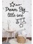 Siyah Ahşap Dream Big Little One Duvar Dekoru Çocuk Odası Anaokulu Için 100 x 100 Mdf Tablo 2