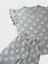 Kız Çocuk Pamuklu Gri Papatya Desenli Kısa Kollu Şortlu Yazlık Pijama Takımı 3