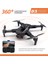 Hd Dual Kamera Katlanır Çantalı Drone Seti Siyah Fırçasız Motor Geri Dönüş Özellikli 3