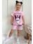 Linna Kuromi Baskılı Alt Üst T-Shirt Şort Takım.. % 100 Pamuk Alt Üst Takım. Lastikli ve Kalın Ip Bağçıklı 1
