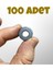 100 Adet Delikli Magnet & Maket & Hobi Işleri Için Mıknatıs - ( 17MM x 3mm ) 1