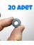 20 Adet Delikli Magnet & Maket & Hobi Işleri Için Mıknatıs - ( 17MM x 3mm ) 1