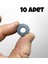 10 Adet Delikli Magnet & Maket & Hobi Işleri Için Mıknatıs - ( 17MM x 3mm ) 1