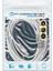 USB Yazıcı Kablosu 5 mt 2.0 Şeffaf SL-U2005 * AC-UP05 (K0) 2