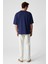 Hıson Erkek Relaxed Bisiklet Yaka Kısa Kollu Lacivert T-Shirt 5