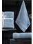 2li Banyo Havlu Seti 90 x 160 cm +50 x 90 cm Dualstyle Indigo Mavi 1