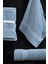 2li Banyo Havlu Seti 90 x 160 cm +50 x 90 cm Dualstyle Indigo Mavi 3