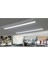 Beyaz 4'lü 40W 120cm T5 Floresan Yatay Bant Tavan Armatürü 2