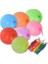 10 Adet Lastikli Zıpzıp Balon Ipli Punch Panç Büyük Balon 5