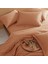 Mix&match Pamuk Saten Queen Size Lastikli Çarşaf Turuncu 3