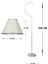 Modern elips avize lambader, metal materyal, yüksekliği 101-150 cm, tek ayaklı tasarım 3