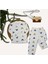 Kız Çocuk Kalp Baskılı Pijama Takımı 5