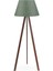 Ahşap gövdeli yeşil tripod lambader, modern ve şık tasarım, yükseklik 101-150 cm 1