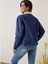 Kadın Içi Kürklü Slim Fit Kot Ceket 4