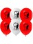 100 Adet Kırmızı Beyaz Atatürklü Balon 100 Adet Kırmızı Beyaz Balon Helyum Gazı Uyumlu 1