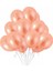 25 Pcs Shıny Metallıc Rose Gold Balloon Parlak Metalik Rose Gold Balon Helyum Gazı Uyumlu 1