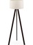 Art Tripod Ahşap Ayaklı Lambader Köşe Lambası Krem Upvc 1