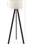 Art Tripod Ahşap Ayaklı Lambader Köşe Lambası Krem Upvc 2