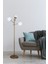 Eskitme Gold Üçlü Metal Lambader, Yükseklik 151-200 cm, Yerden Yüksek Model 1