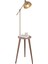 Modern Ahşap Ayaklı Tripod Lambader, Eskitme Detaylı, Yükseklik 101-150 cm 3