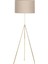 Noa Gold Kaplama Tripod Boyu Ayarlanabilir Metal Lambader - Krem 1