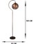 Şık Siyah Bakır Modern Avize Lambader, Metal, Yerden Yüksekliği 101-150 cm, Tek Ayaklı 2