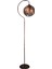Şık Siyah Bakır Modern Avize Lambader, Metal, Yerden Yüksekliği 101-150 cm, Tek Ayaklı 4