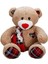 Puffy Friends Peluş Ayi Oturan Happy Ekose Atkili 60CM.2R. 1