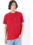 Bisiklet Yaka Baskılı Kırmızı Erkek T-Shirt M5SM-TST1290 1