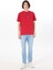 Bisiklet Yaka Baskılı Kırmızı Erkek T-Shirt M5SM-TST1290 2