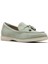 Deri Yeşil Kadın Loafer 26181451 3